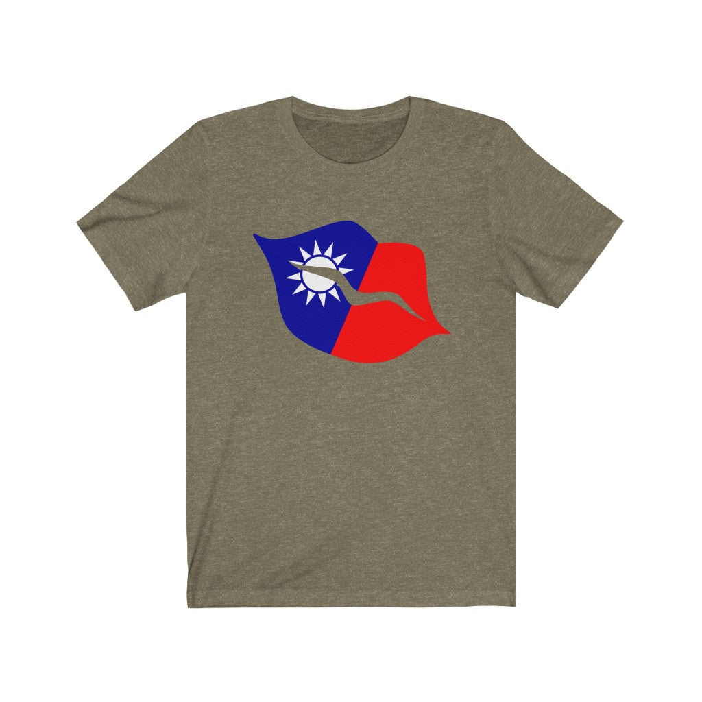 Republic of China - Taiwan Lips Flag Premium Tee - Unisex