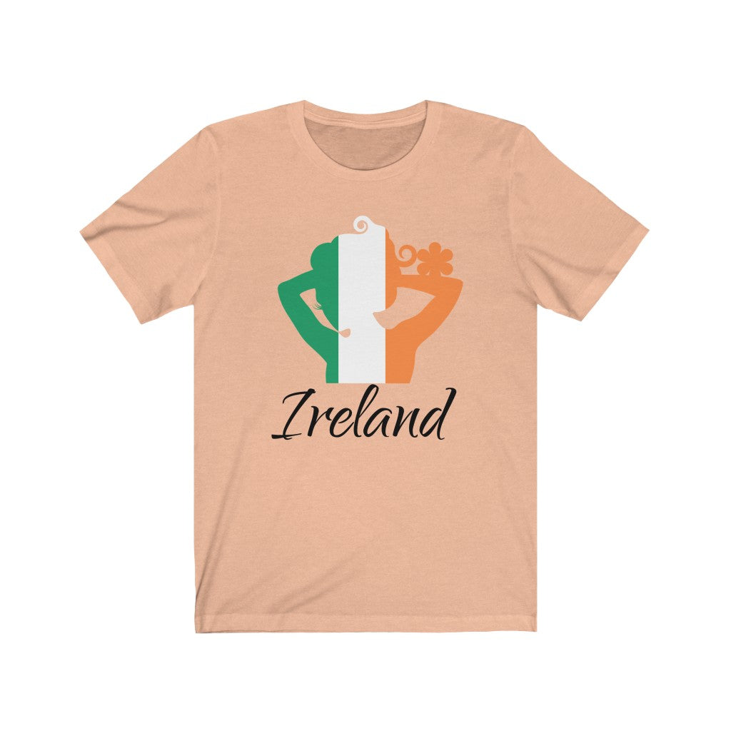 Ireland Lady Flag Premium Tee 1 - Unisex