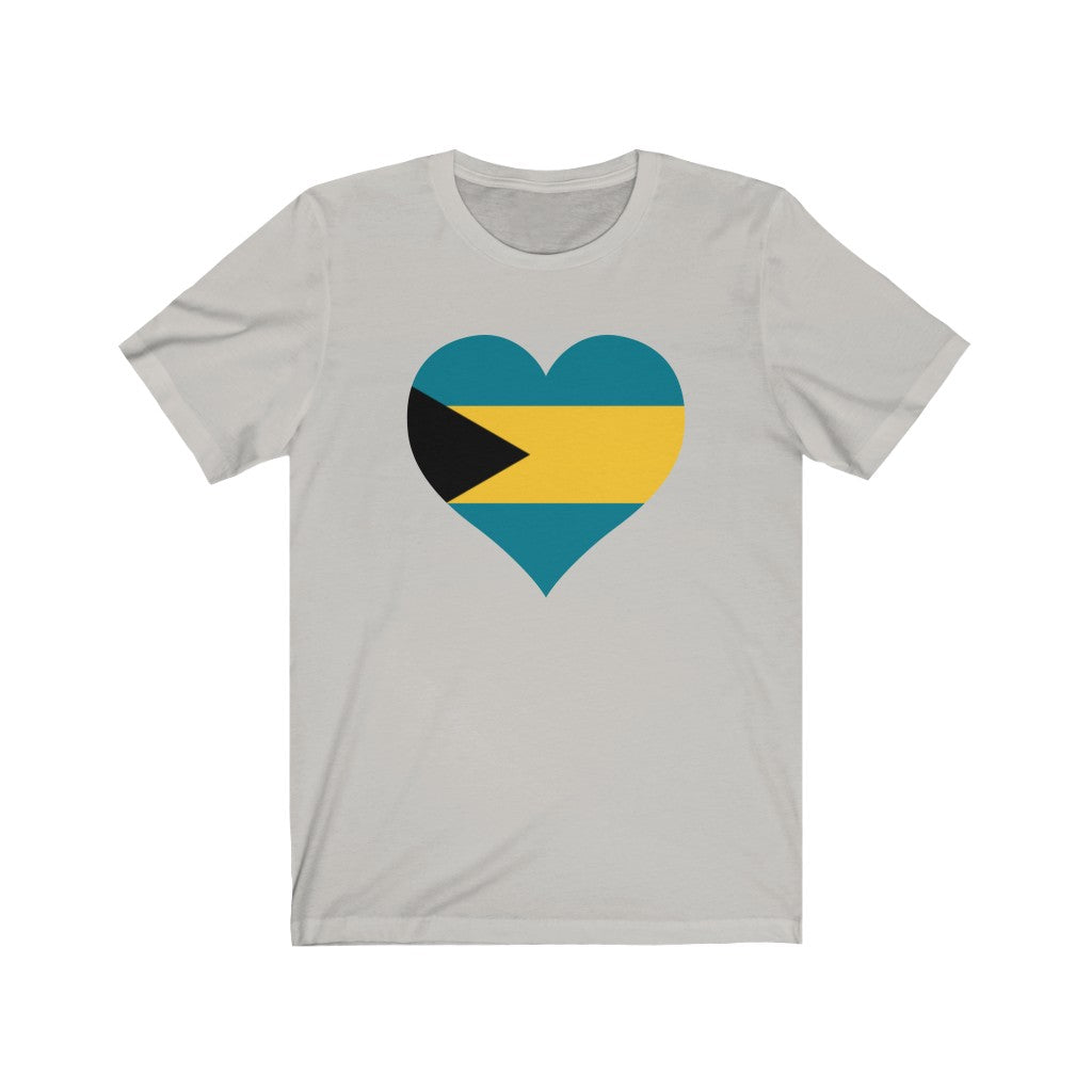 Bahamas Heart Flag Premium Tee - Unisex