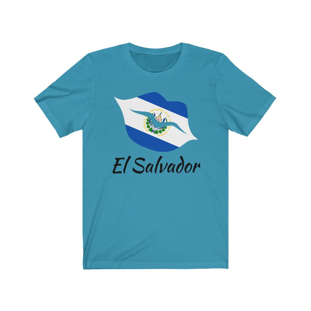 El Salvador Lips Flag Premium Tee 1 - Unisex