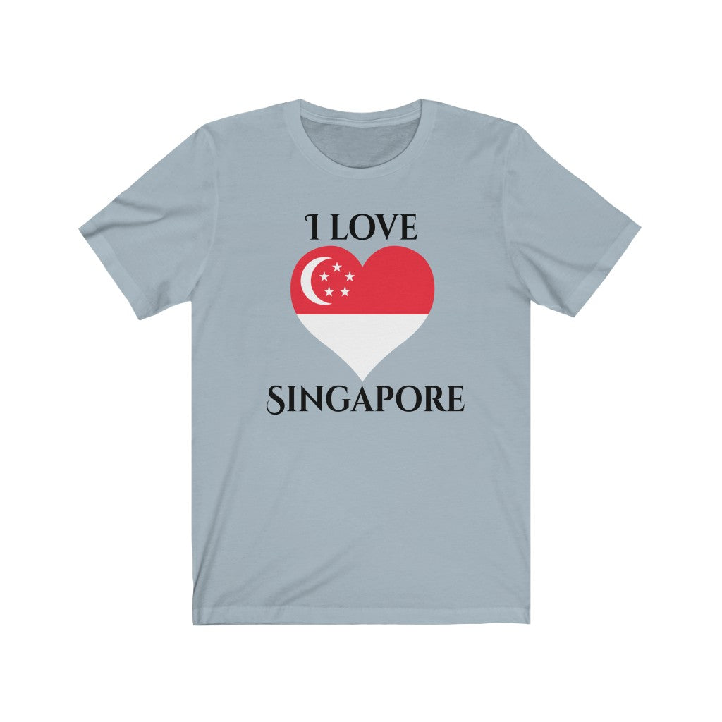 Singapore Heart Flag Premium Tee 1 - Unisex