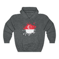 Singapore Splat Flag Hoodie Sweatshirt - Unisex