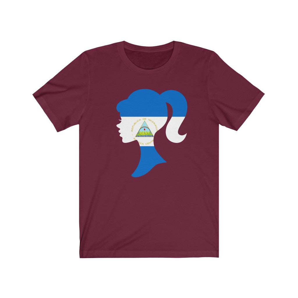Nicaragua Girl Flag Premium Tee - Unisex