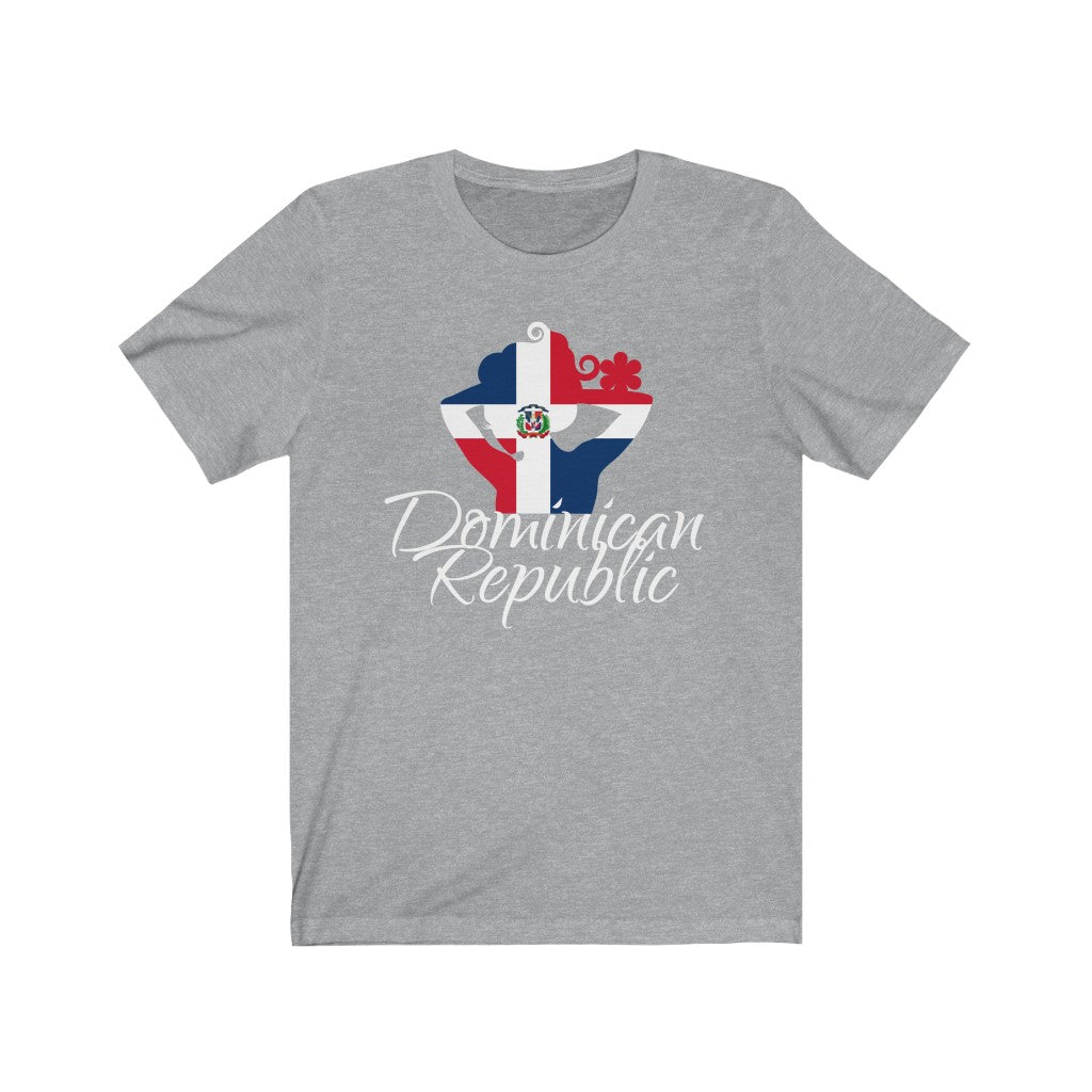 Dominican Republic Lady Flag Premium Tee 4 - Unisex