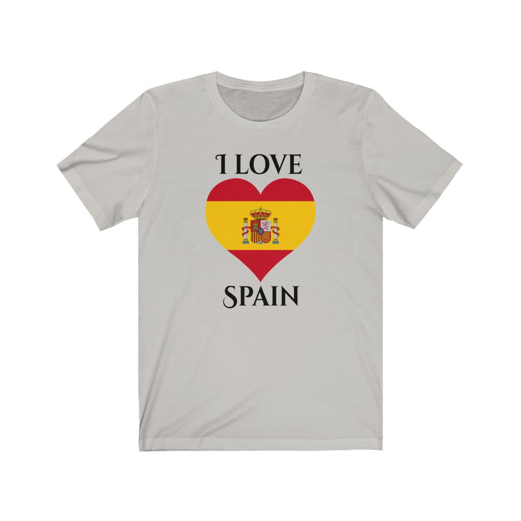 Spain Heart Flag Premium Tee 1 - Unisex