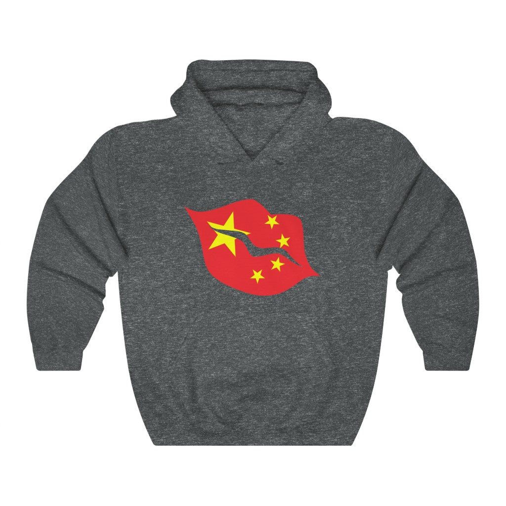 China Lips Flag Hoodie Sweatshirt - Unisex