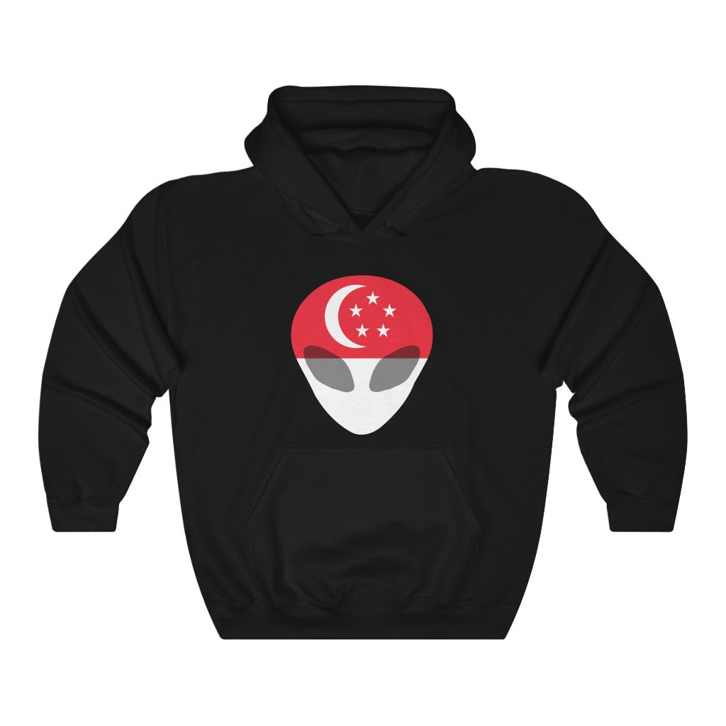 Singapore Alien Flag Hoodie Sweatshirt - Unisex
