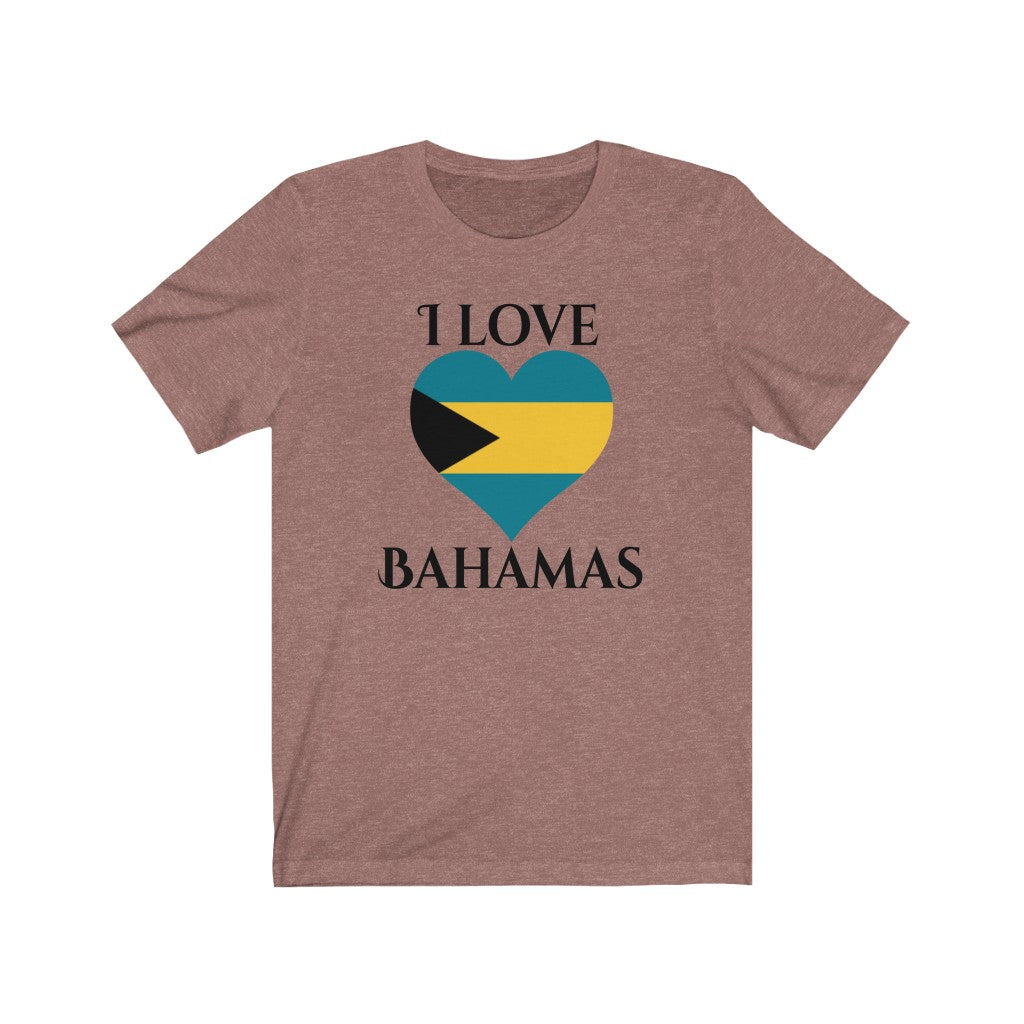 Bahamas Heart Flag Premium Tee 1 - Unisex
