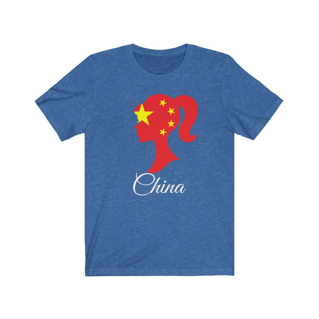 China Girl Flag Premium Tee 2 - Unisex