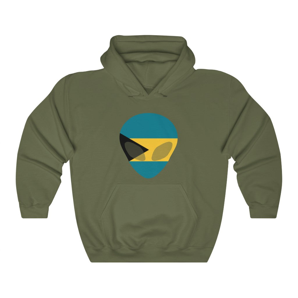 Bahamas Alien Flag Hoodie Sweatshirt - Unisex