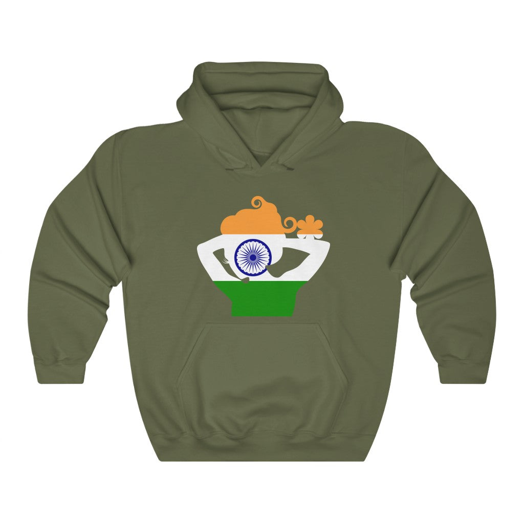 India Lady Flag Hoodie Sweatshirt - Unisex