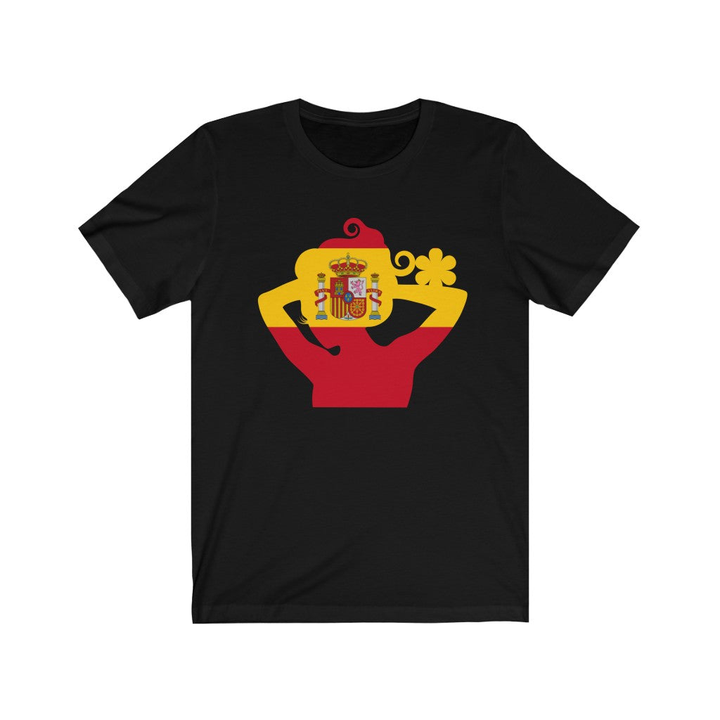 Spain Lady Flag Premium Tee - Unisex