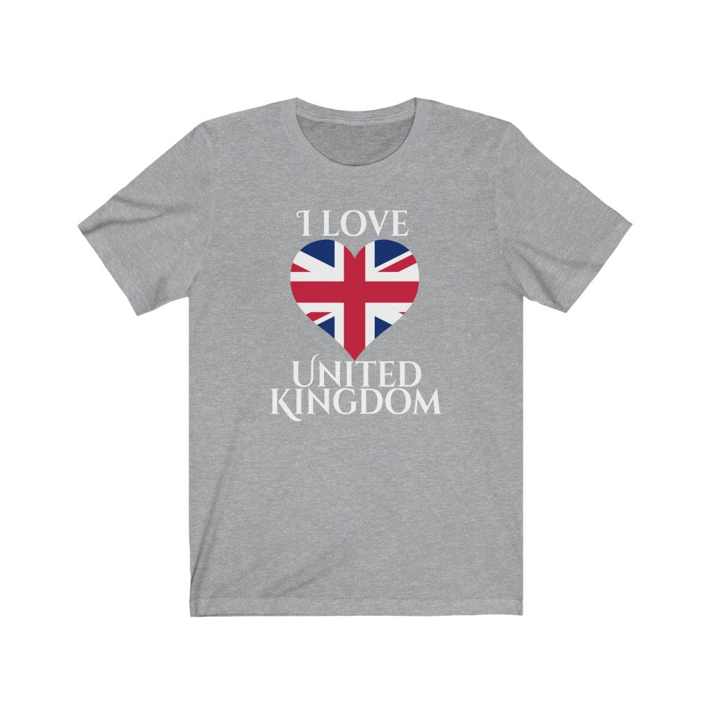 United Kingdom Heart Flag Premium Tee 2 - Unisex