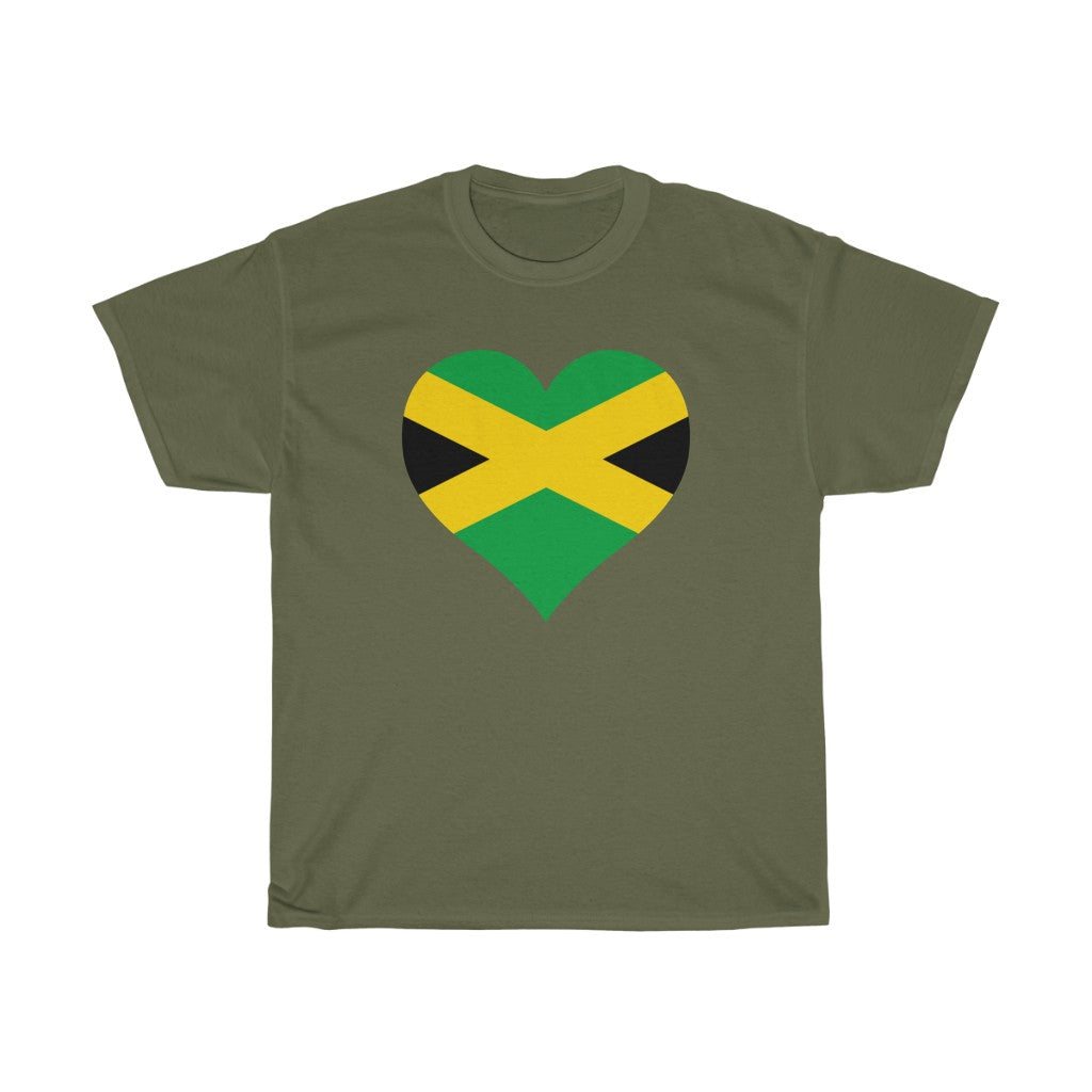 Jamaica Heart Flag Standard Tee - Unisex