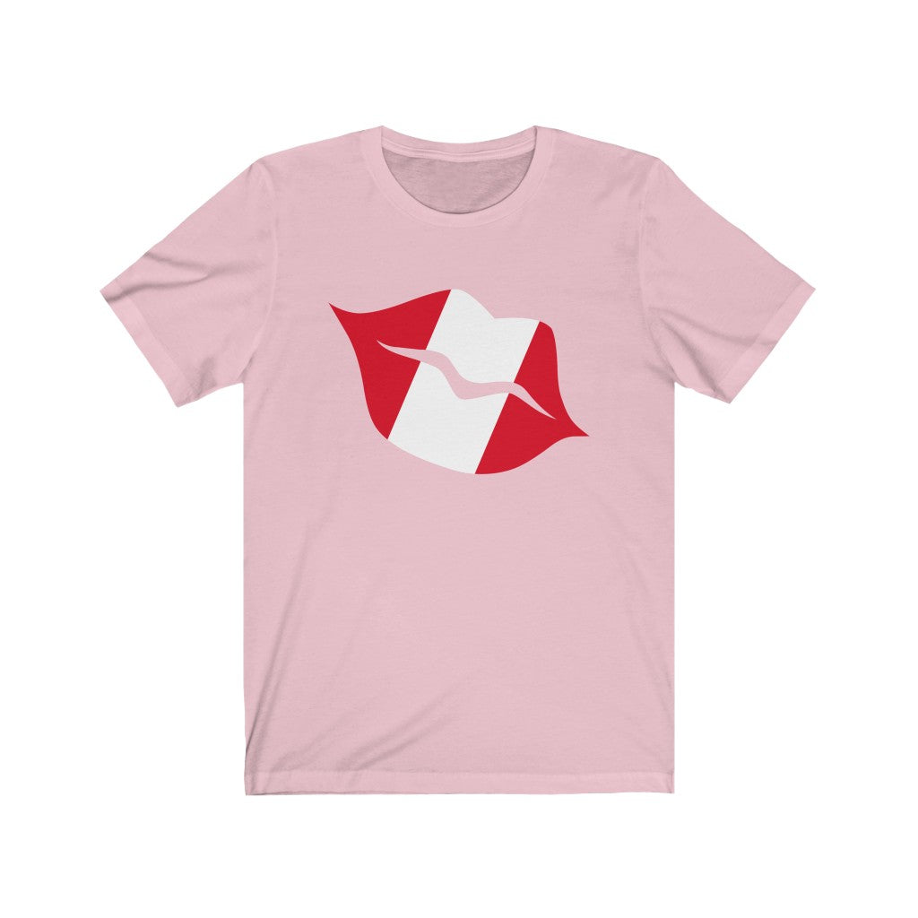 Peru Lips Flag Premium Tee - Unisex