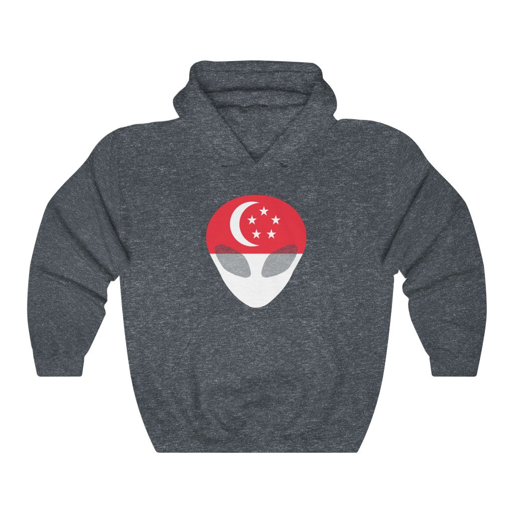 Singapore Alien Flag Hoodie Sweatshirt - Unisex
