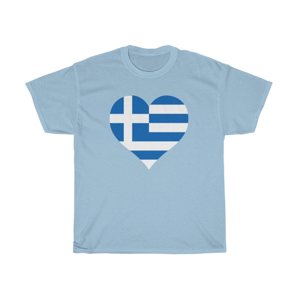 Greece Heart Flag Standard Tee - Unisex