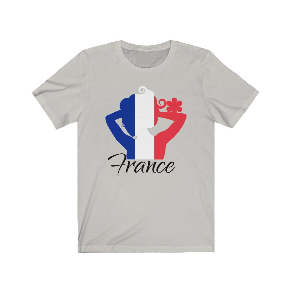 France Lady Flag Premium Tee 1 - Unisex
