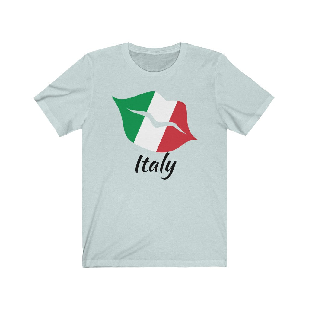 Italy Lips Flag Premium Tee 1 - Unisex