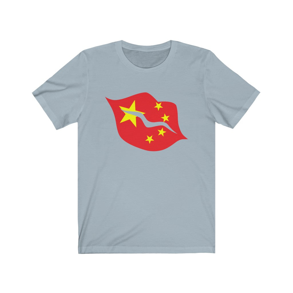 China Lips Flag Premium Tee - Unisex