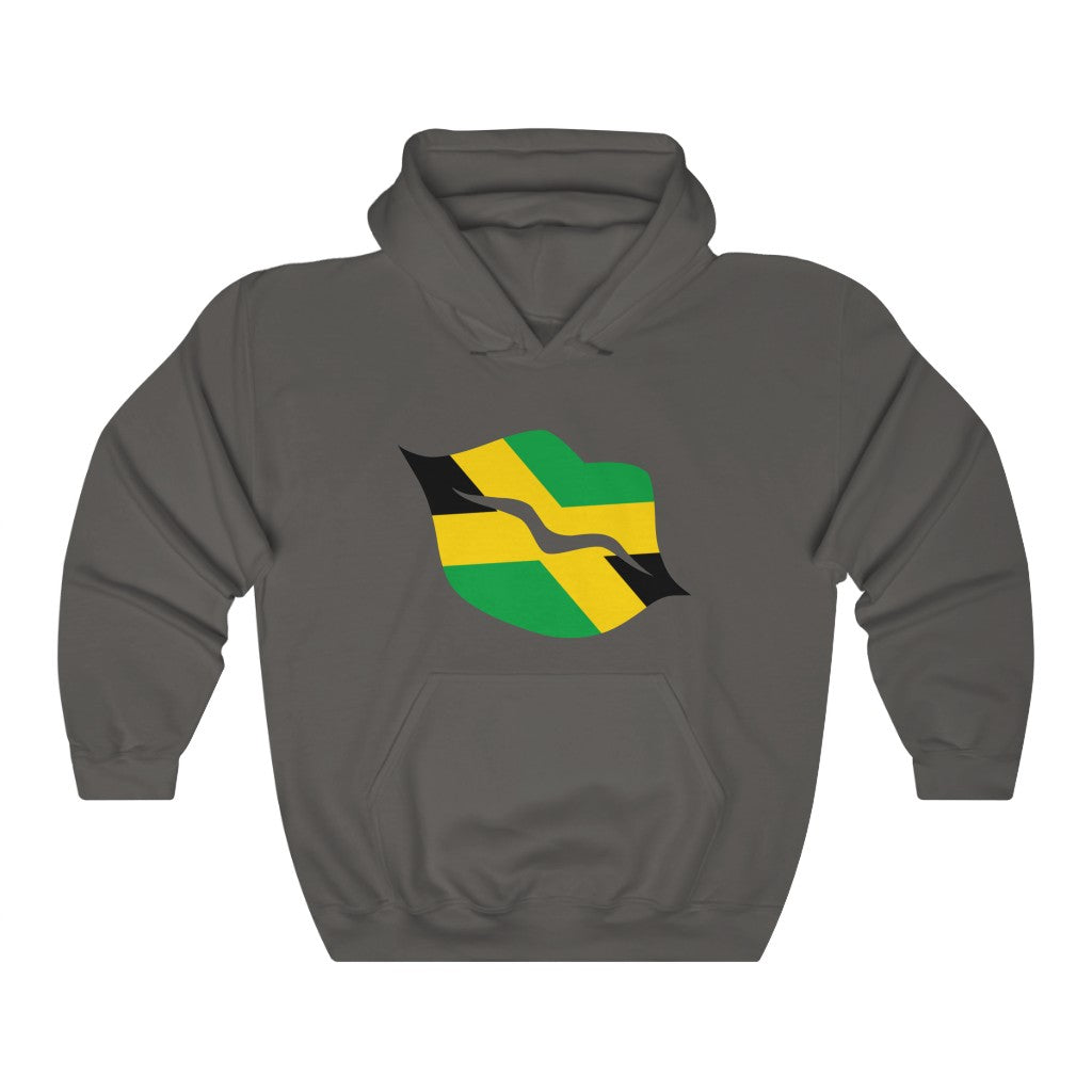 Jamaica Lips Flag Hoodie Sweatshirt - Unisex