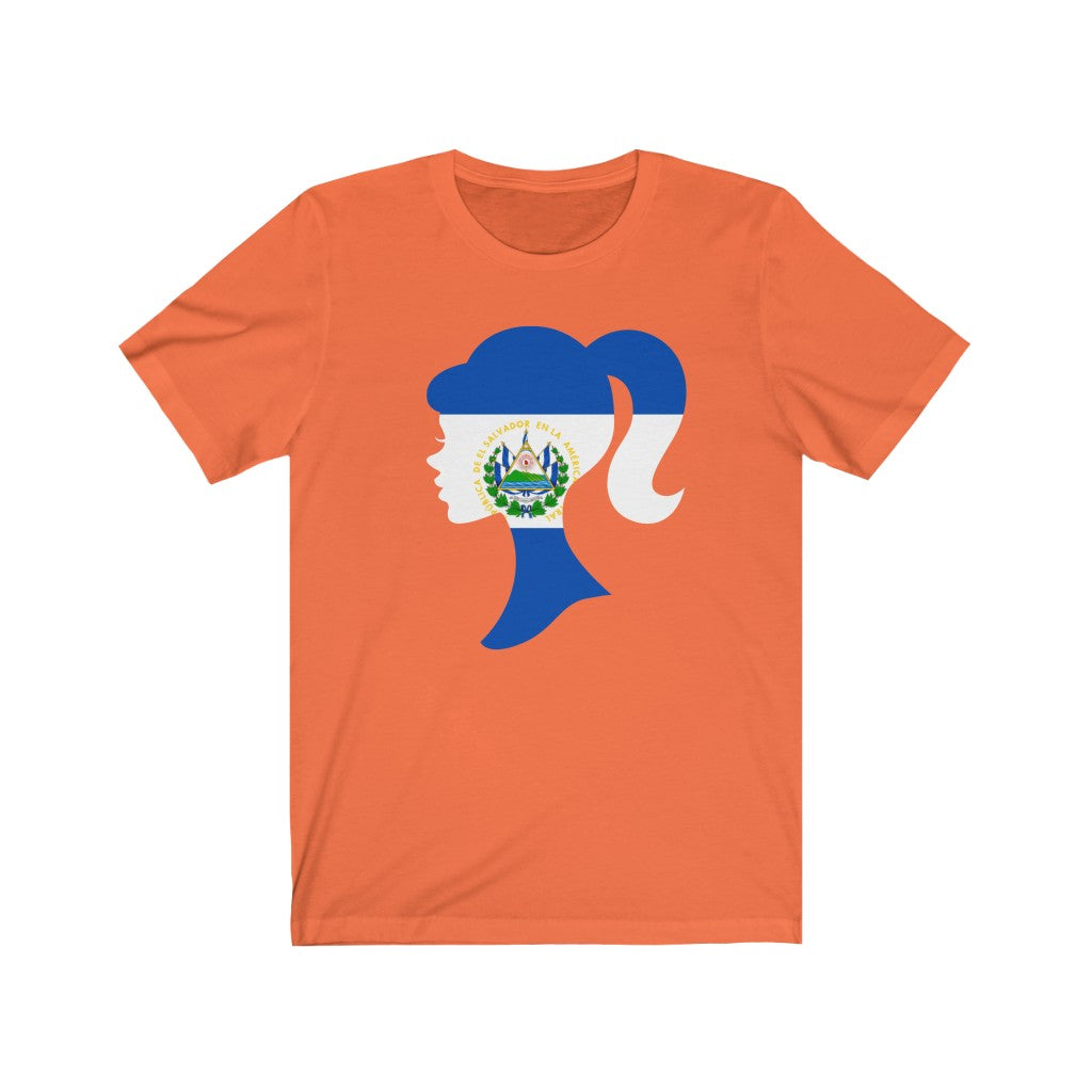 El Salvador Girl Flag Premium Tee - Unisex