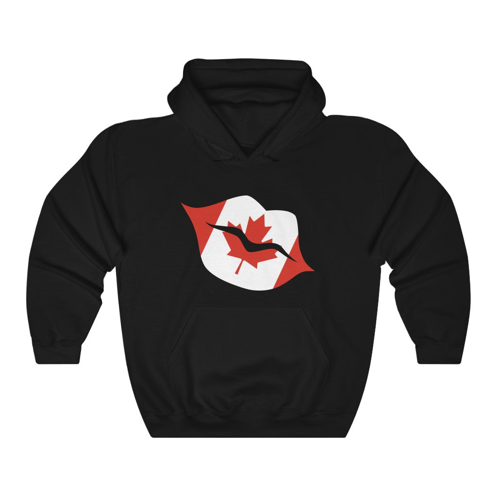 Canada Lips Flag Hoodie Sweatshirt - Unisex