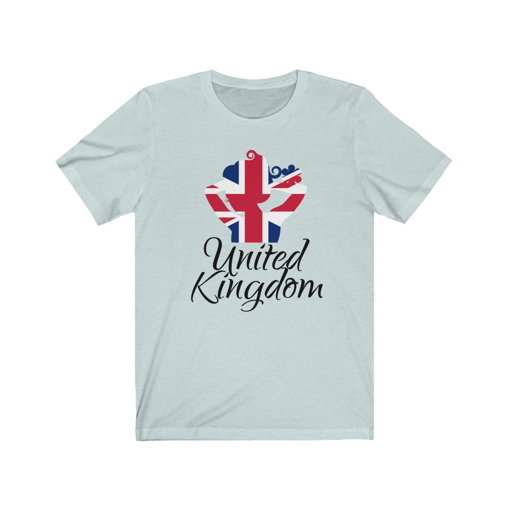 United Kingdom Lady Flag Premium Tee 1 - Unisex