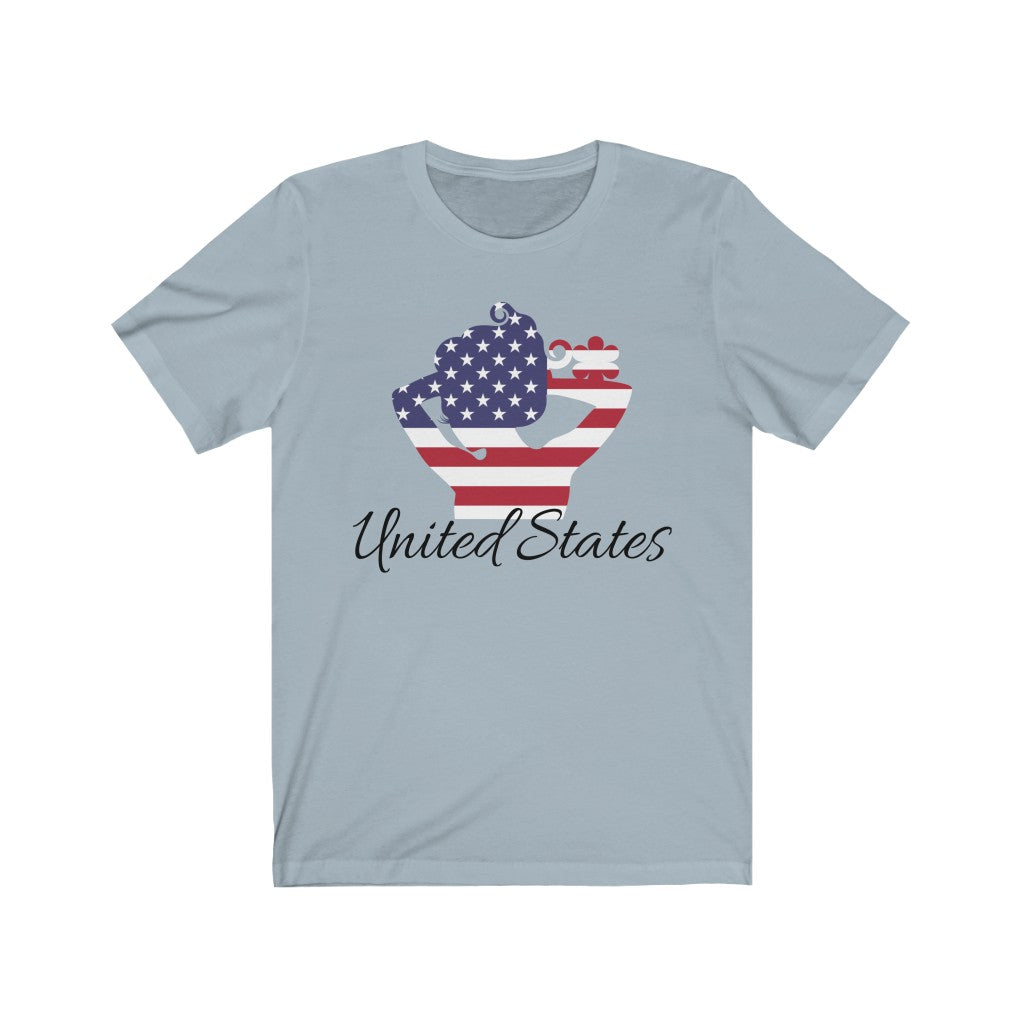United States of America Lady Flag Premium Tee 1 - Unisex