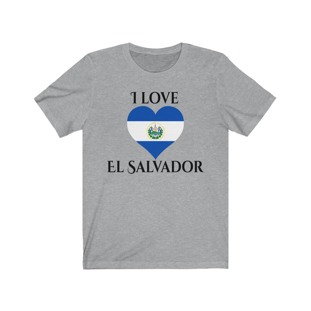 El Salvador Heart Flag Premium Tee 1 - Unisex