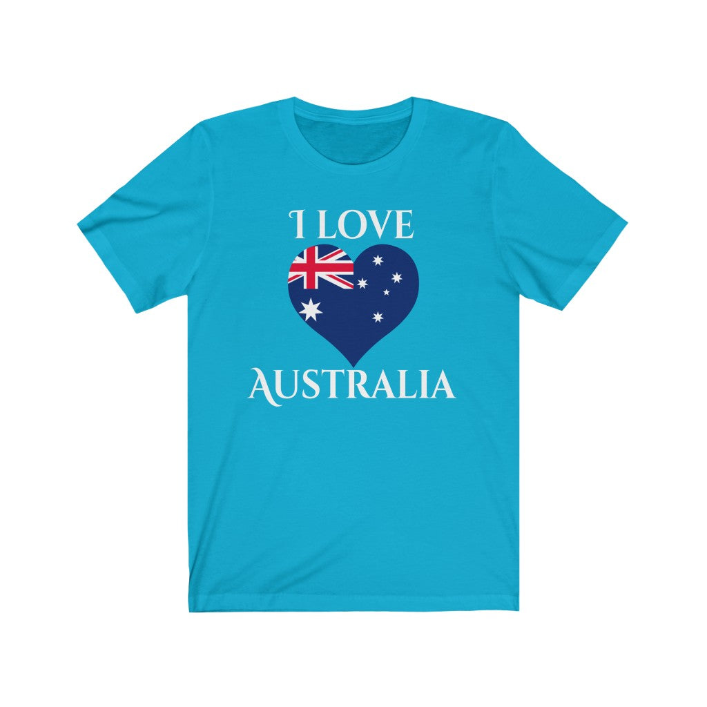 Australia Heart Flag Premium Tee 2 - Unisex