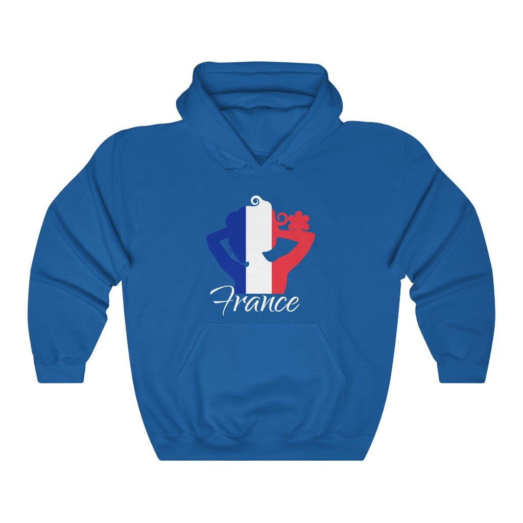 France Lady Flag Hoodie Sweatshirt 2 - Unisex