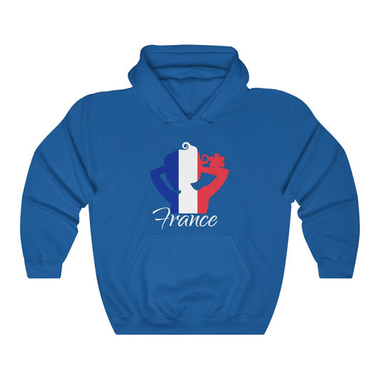 France Lady Flag Hoodie Sweatshirt 2 - Unisex
