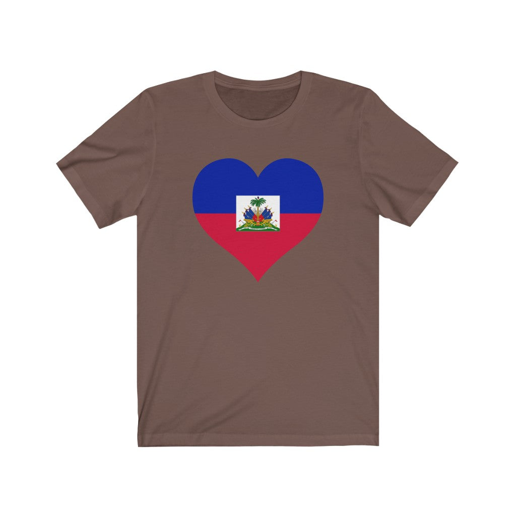 Haiti Heart Flag Premium Tee - Unisex