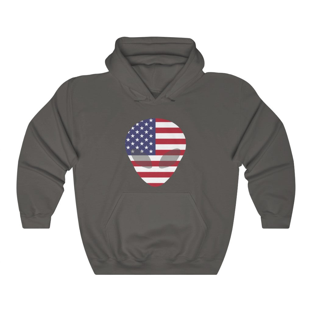 United States Alien Flag Hoodie Sweatshirt - Unisex