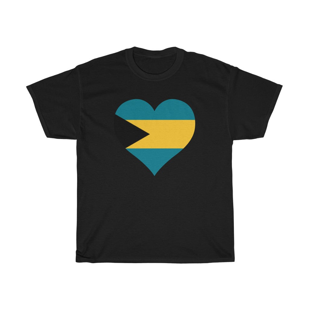 Bahamas Heart Flag Standard Tee - Unisex