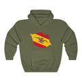 Spain Lips Flag Hoodie Sweatshirt - Unisex