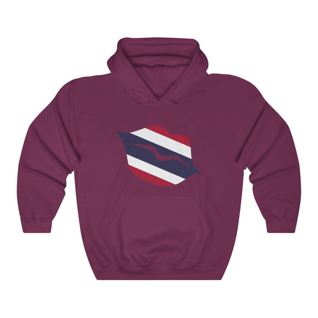 Thailand Lips Flag Hoodie Sweatshirt - Unisex