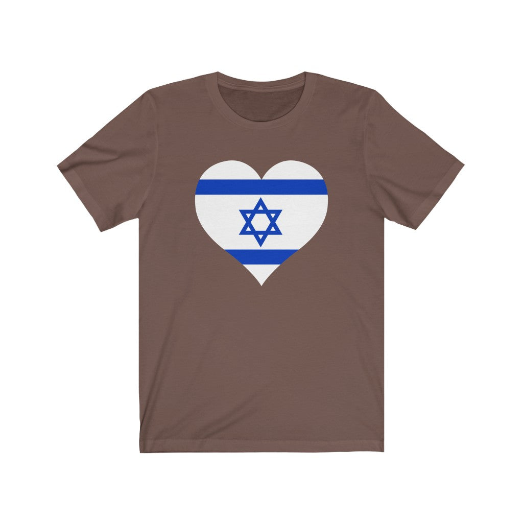 Israel Heart Flag Premium Tee - Unisex