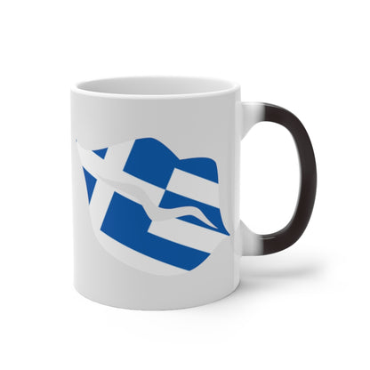 Greece Lips Color Changing Mug