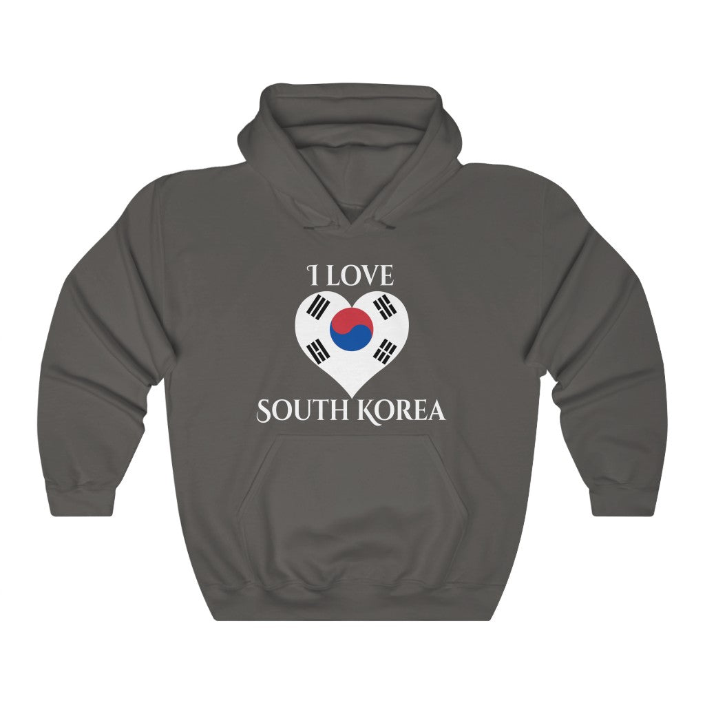 South Korea Heart Flag Hoodie Sweatshirt 2 - Unisex