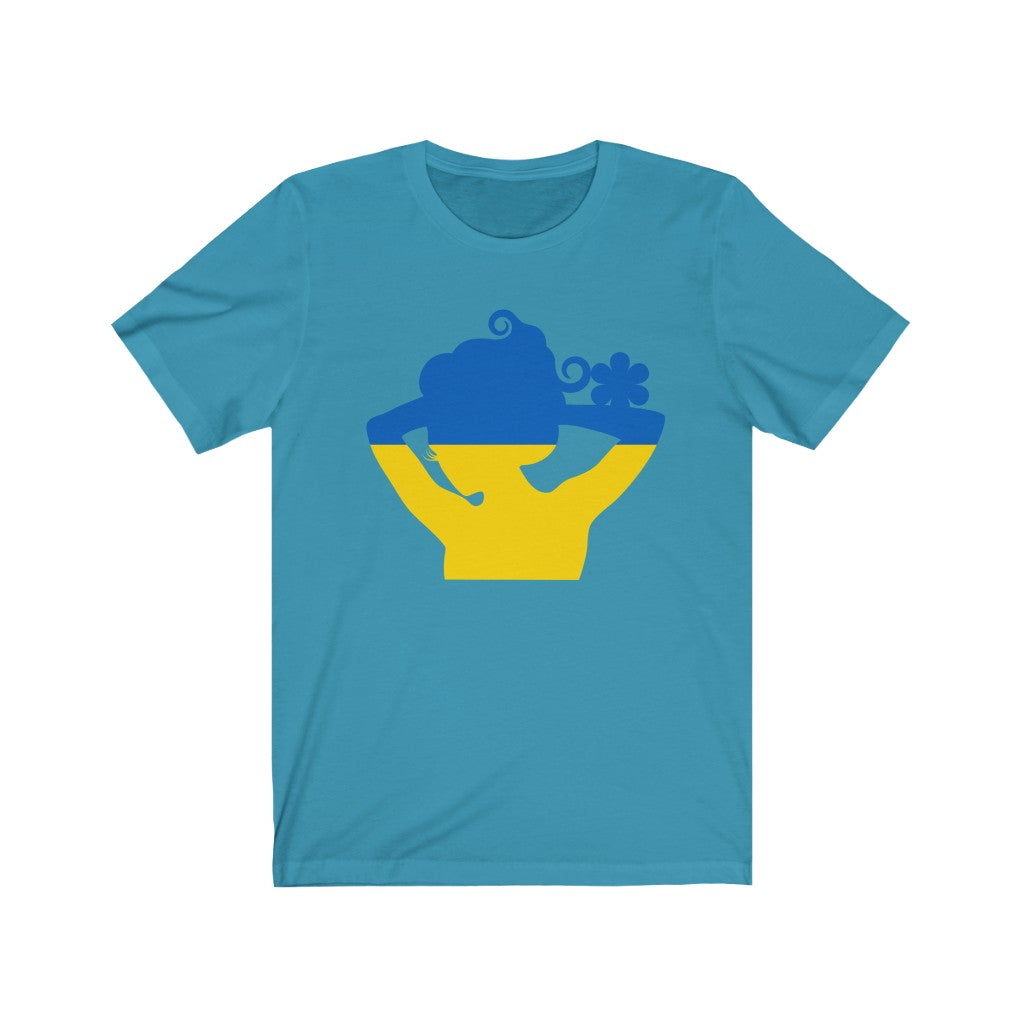Ukraine Lady Flag Premium Tee - Unisex