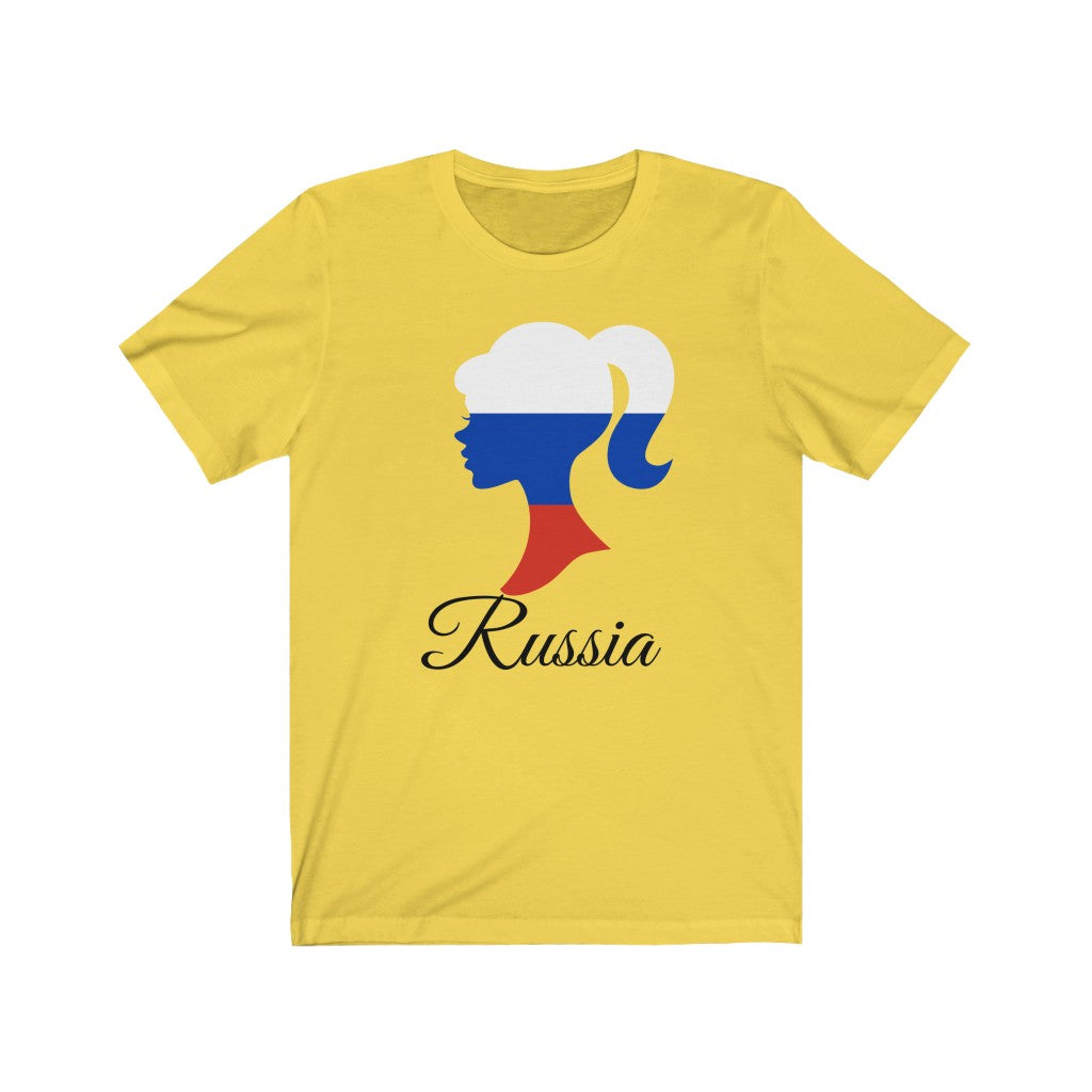 Russia Girl Flag Premium Tee 1 - Unisex
