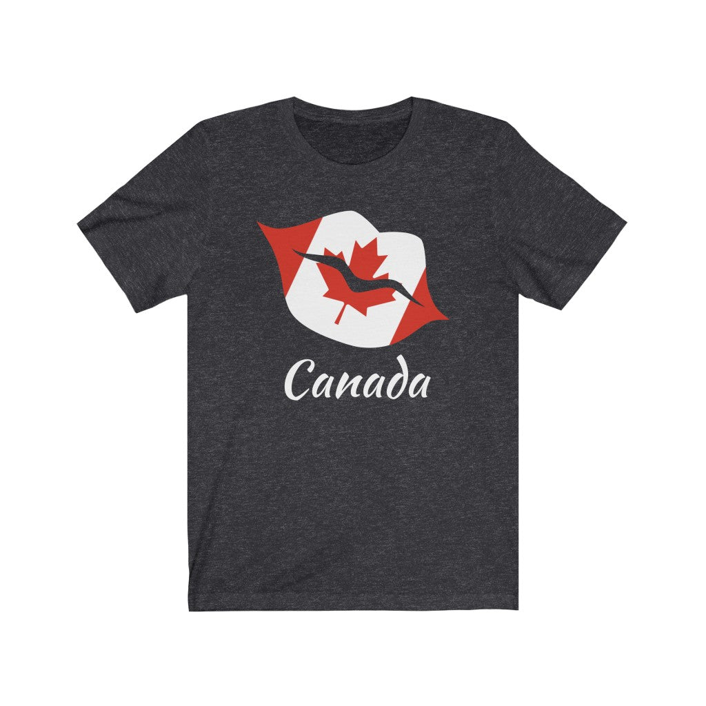 Canada Lips Flag Premium Tee 2 - Unisex