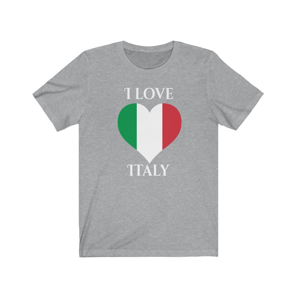Italy Heart Flag Premium Tee 2 - Unisex