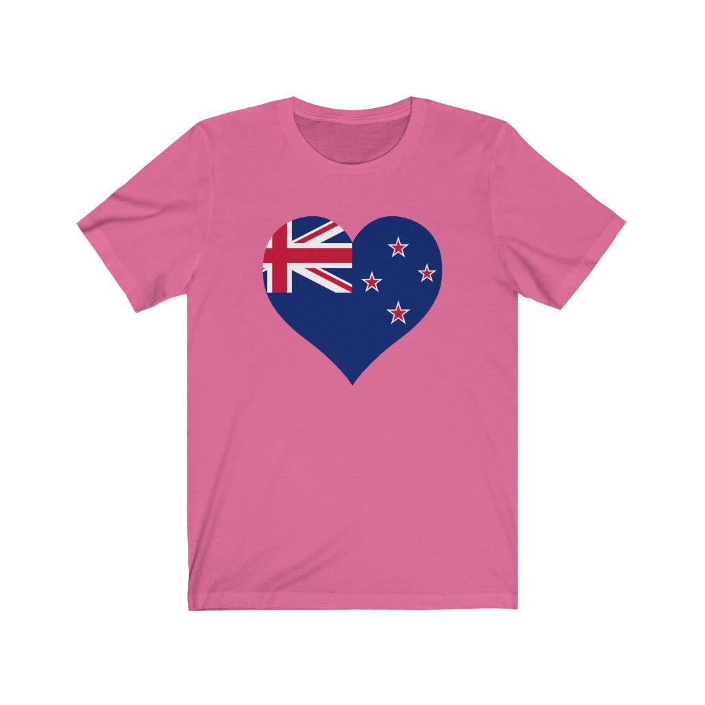 New Zealand Heart Flag Premium Tee - Unisex