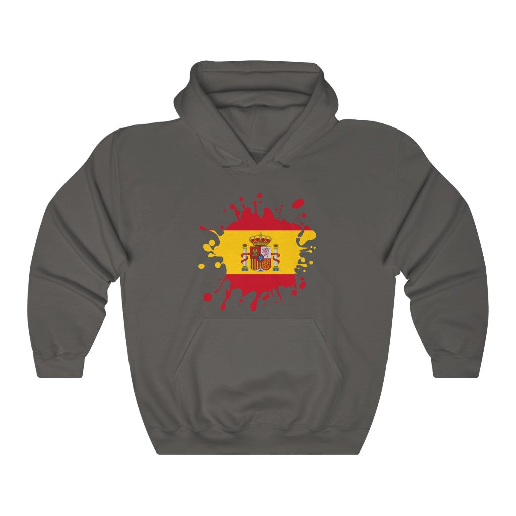 Spain Splat Flag Hoodie Sweatshirt - Unisex