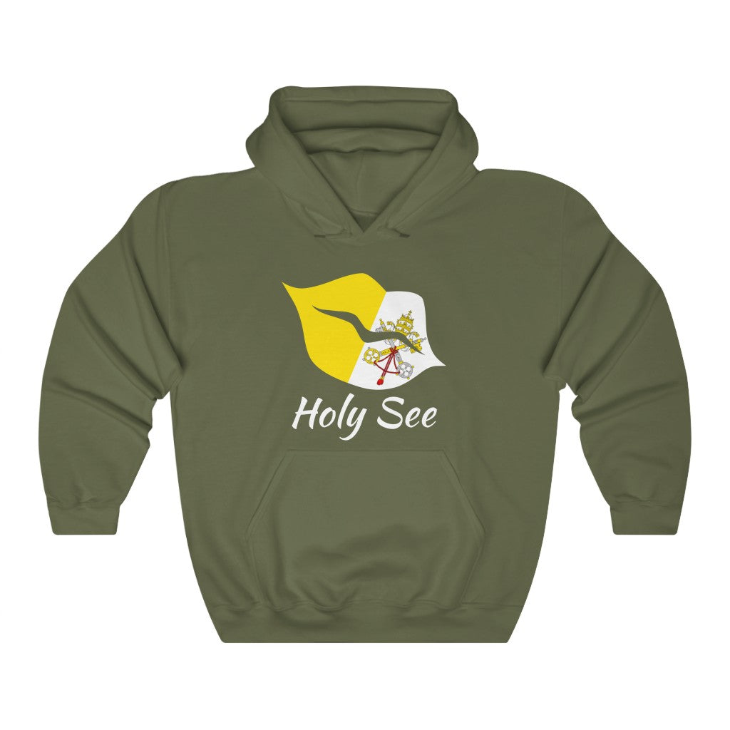 Holy See Lips Flag Hoodie Sweatshirt 2 - Unisex