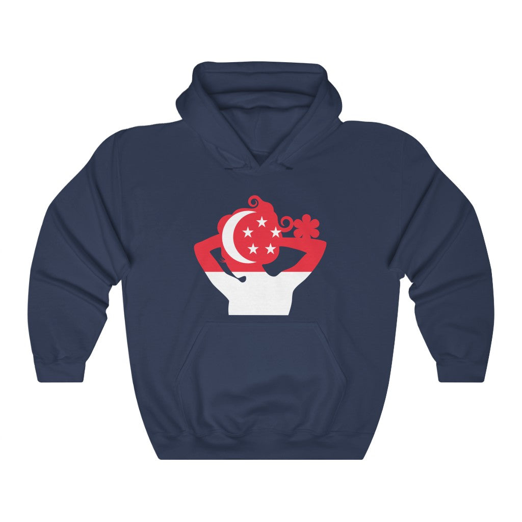Singapore Lady Flag Hoodie Sweatshirt - Unisex