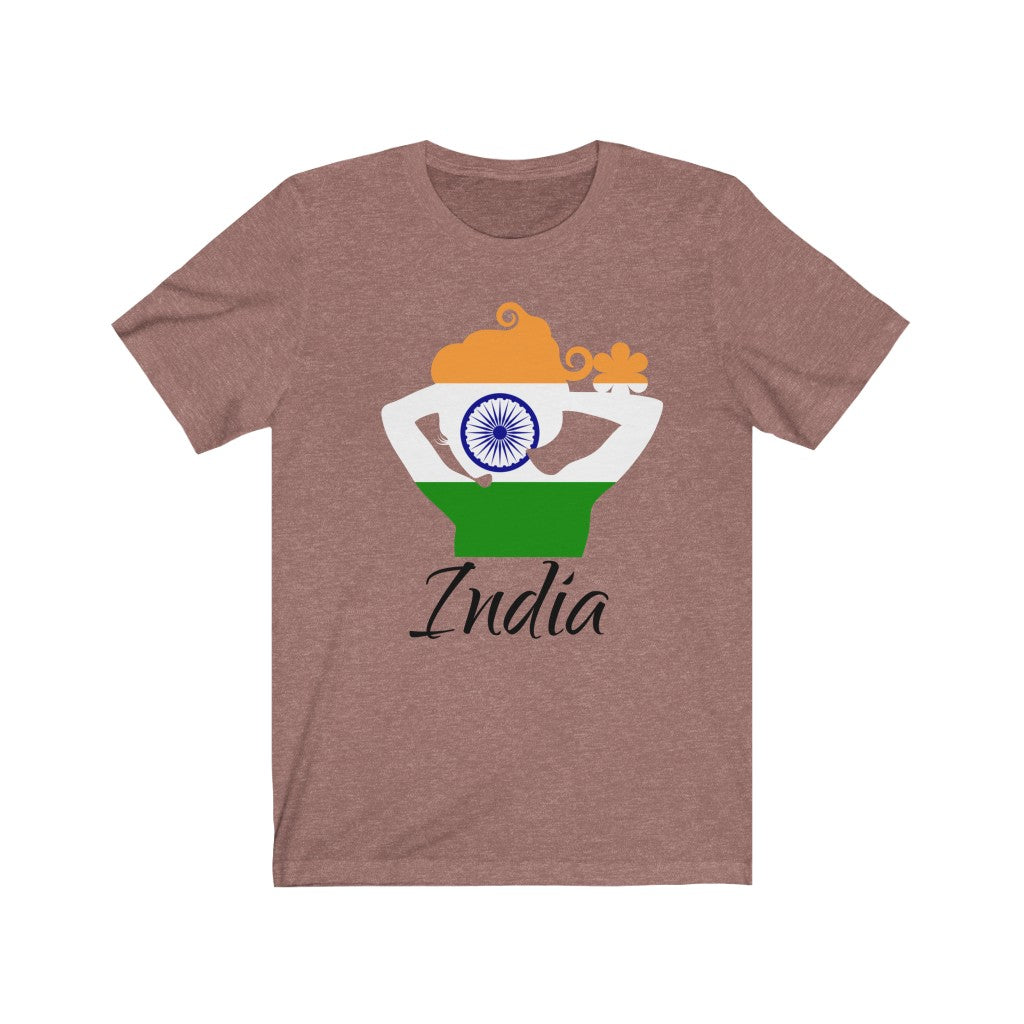 India Lady Flag Premium Tee 1 - Unisex